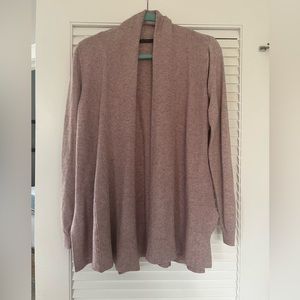Lavender open cardigan sweater - size M (EUC)